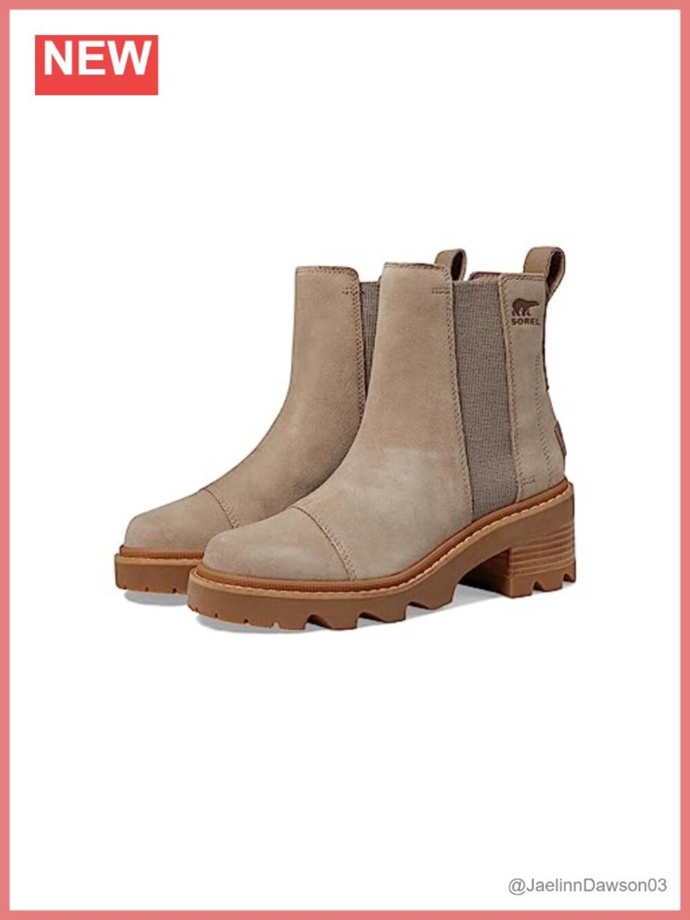 Women's Leather Chelsea Ankle Boot Heeled Slip-On Winter